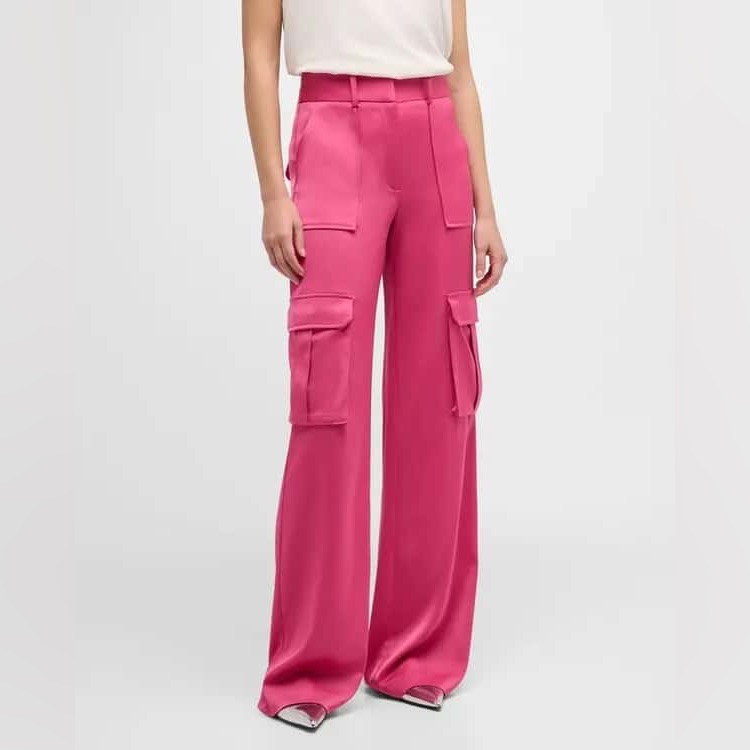 Veronica Beard Saul Cargo Pants In Hibiscus New